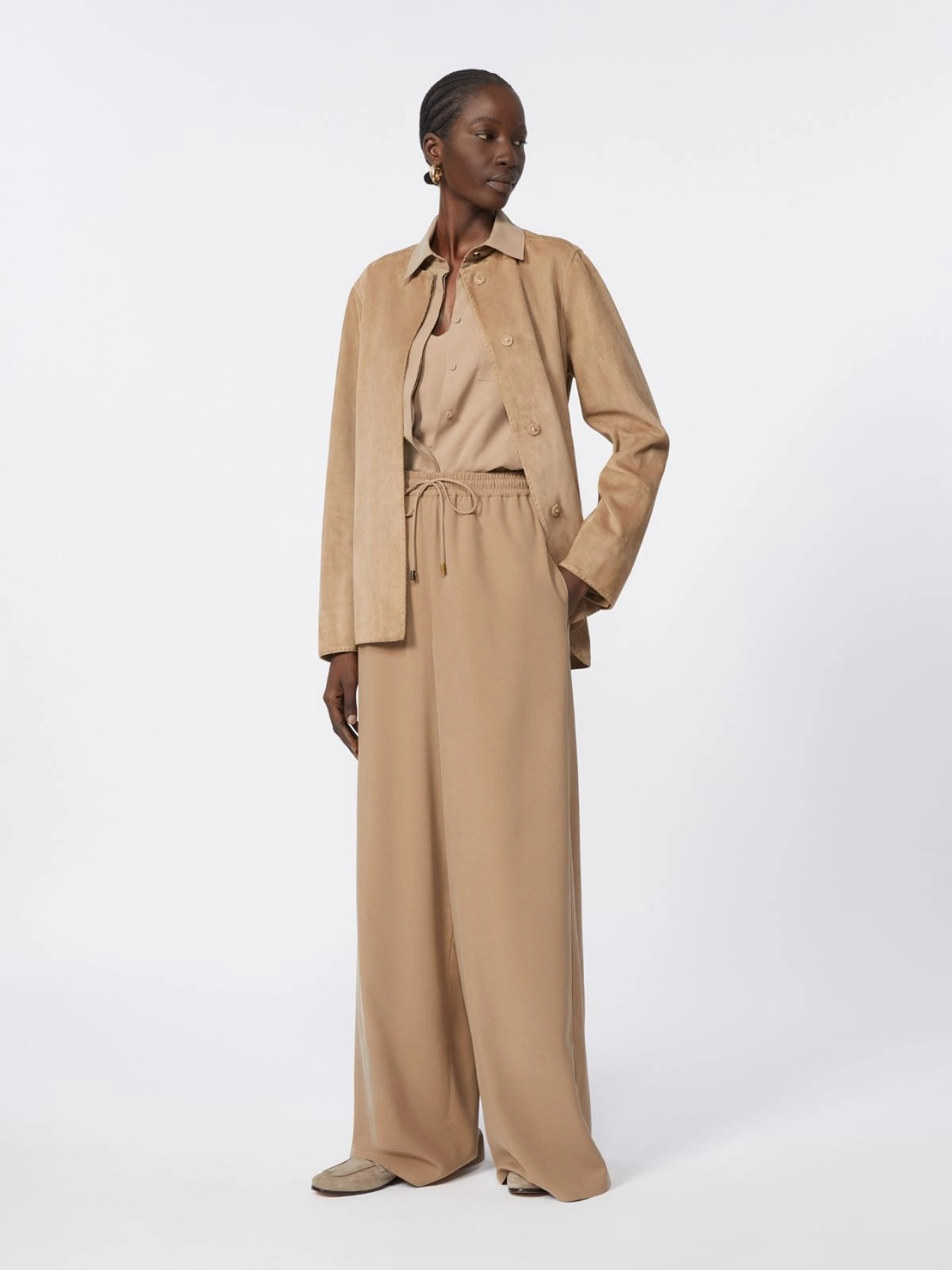 MXMGENERO<BR/>Pantalone largo in seta lavata MXMGENERO 016 MAX MARA 