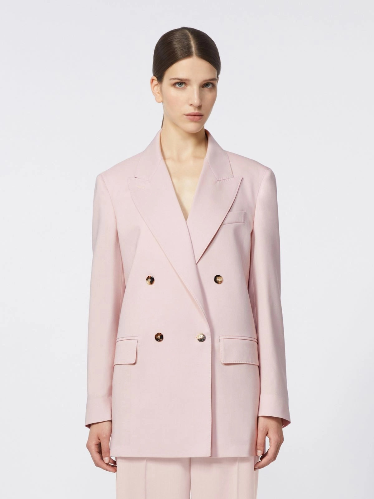 MXMOMBROSA<BR/>Blazer doppiopetto in lana, mohair e seta MXMOMBROSA 022 MAX MARA 