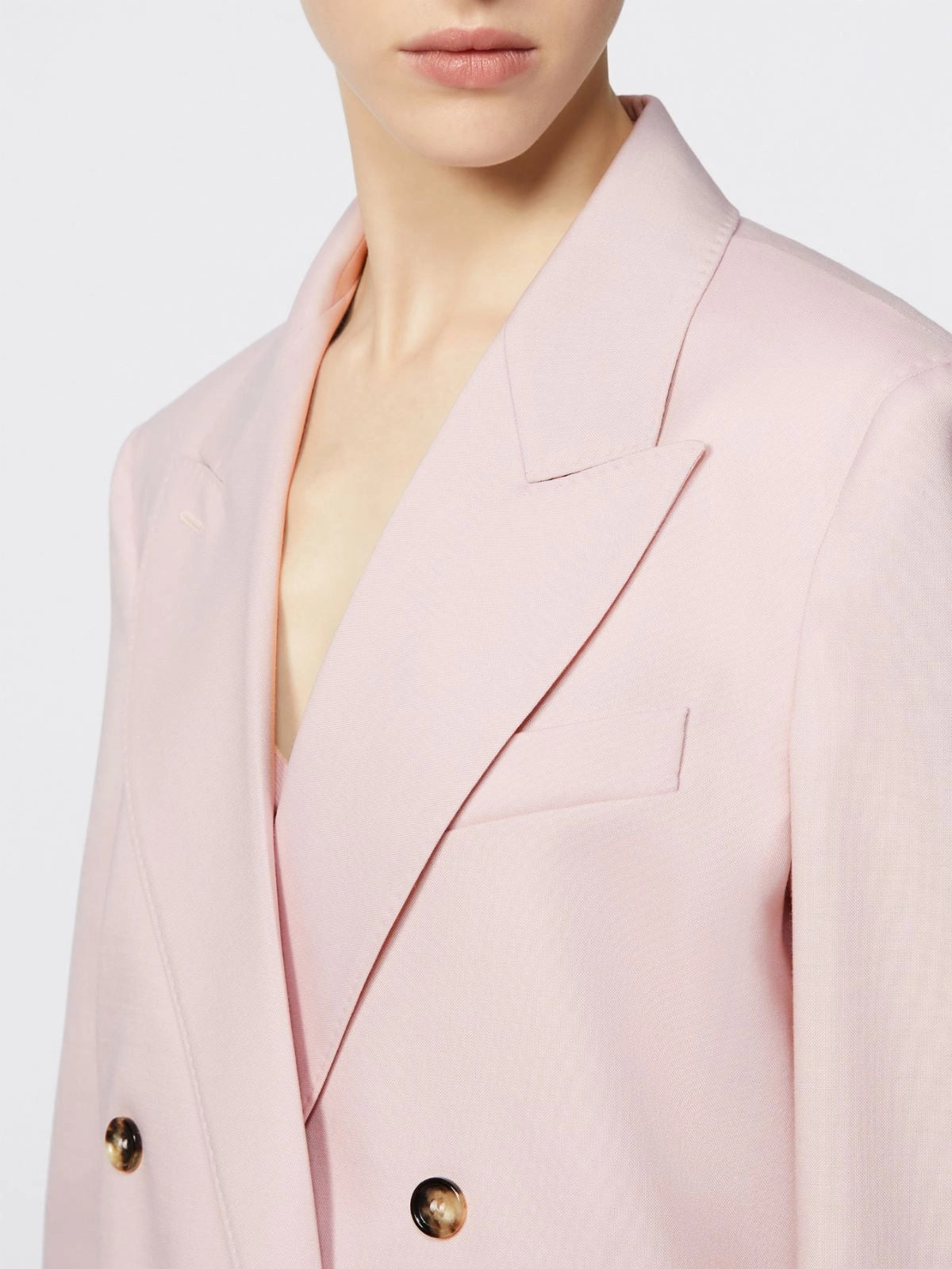 MXMOMBROSA<BR/>Blazer doppiopetto in lana, mohair e seta MXMOMBROSA 022 MAX MARA 