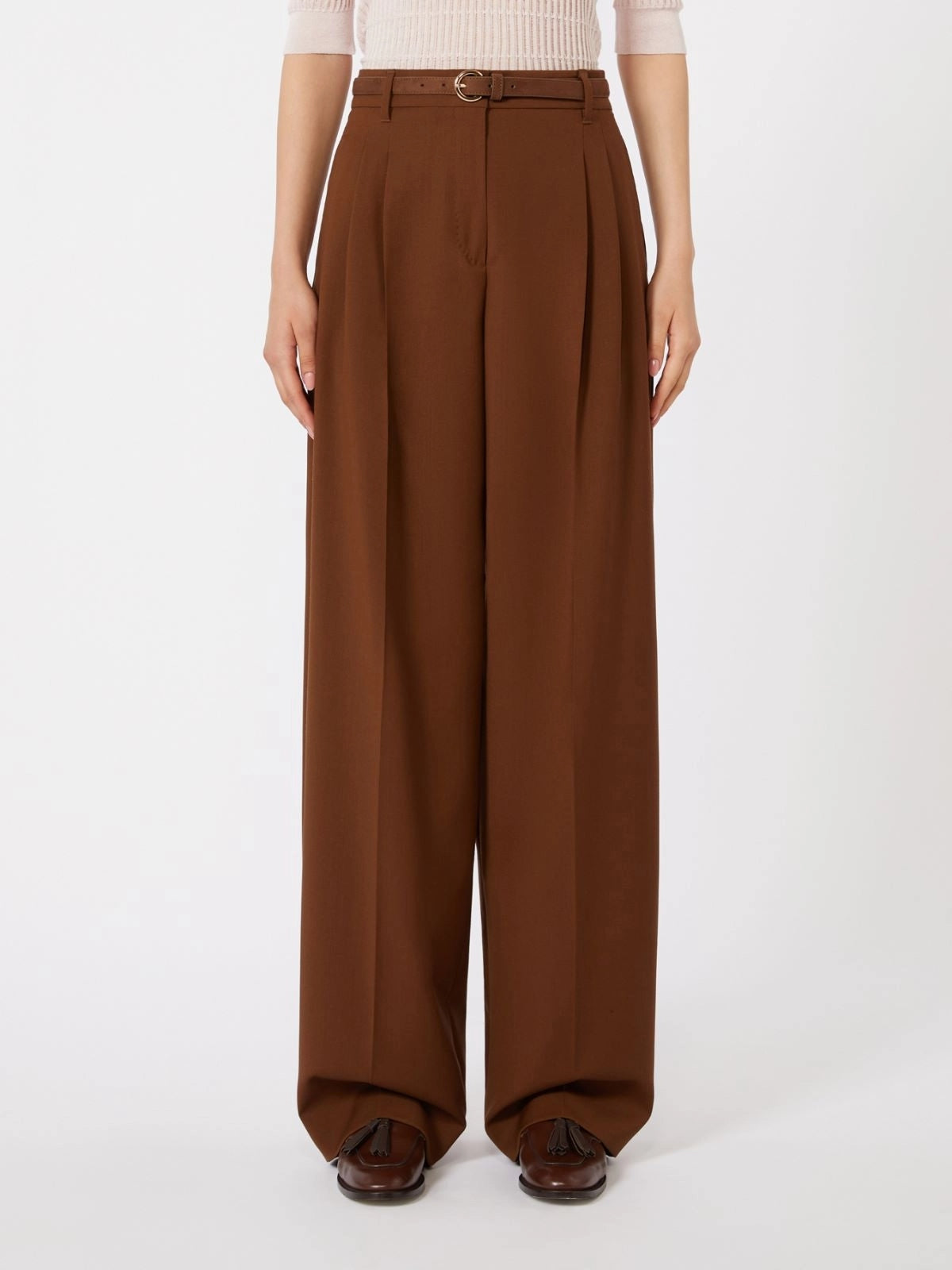 Mstbacio Pantalone fluido in lana MSTBACIO 003 MAX MARA STUDIO 