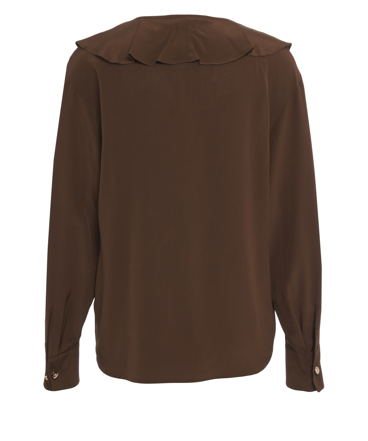 MSTEPICA<BR/>Blusa in seta con volant MSTEPICA 049 MAX MARA STUDIO 