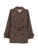 MTCCALLETrench crop in twill antigoccia