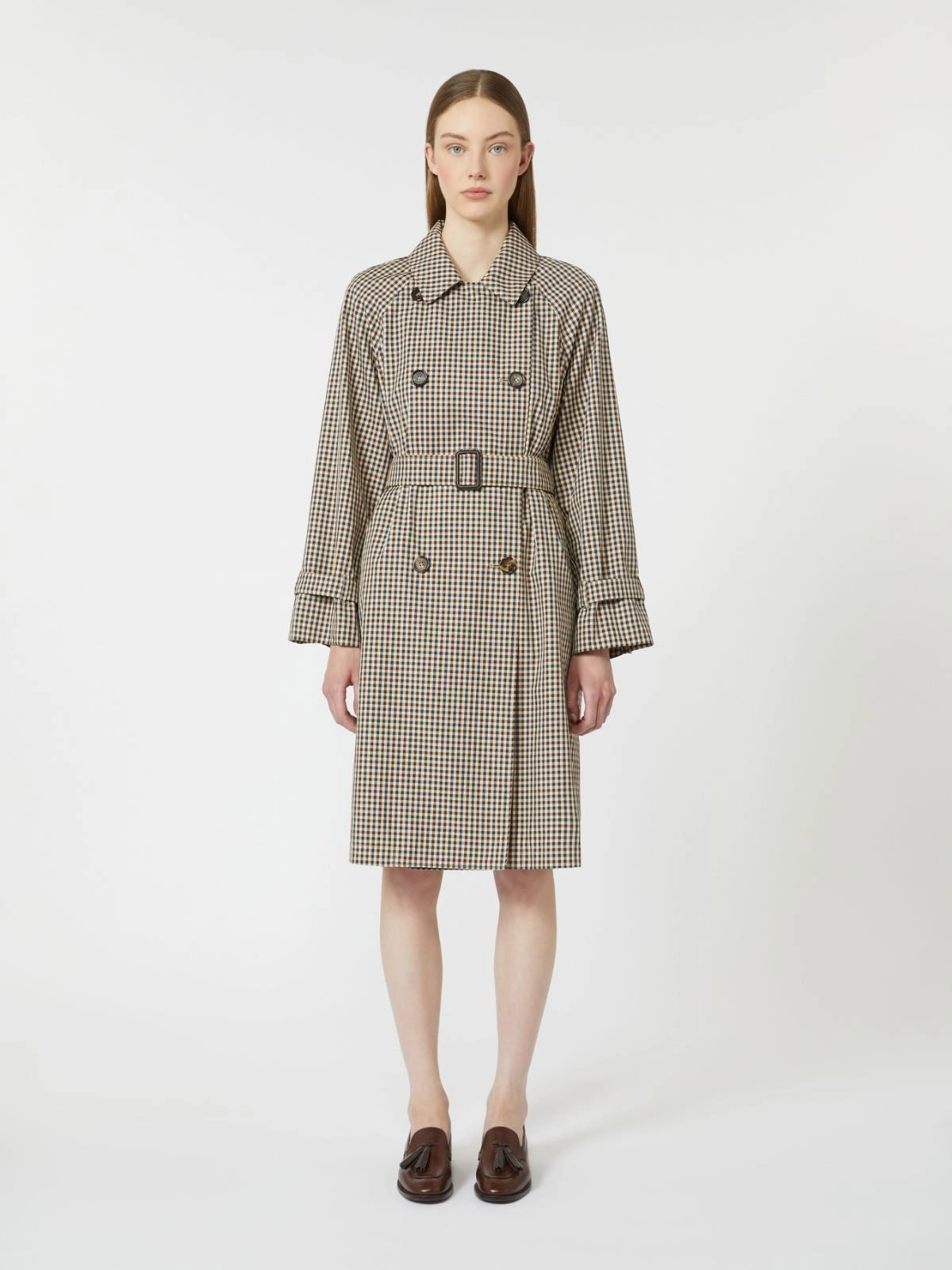 MTCFATE<BR/>Trench in twill antigoccia fantasia MTCFATE 001 MAX MARA THE CUBE 