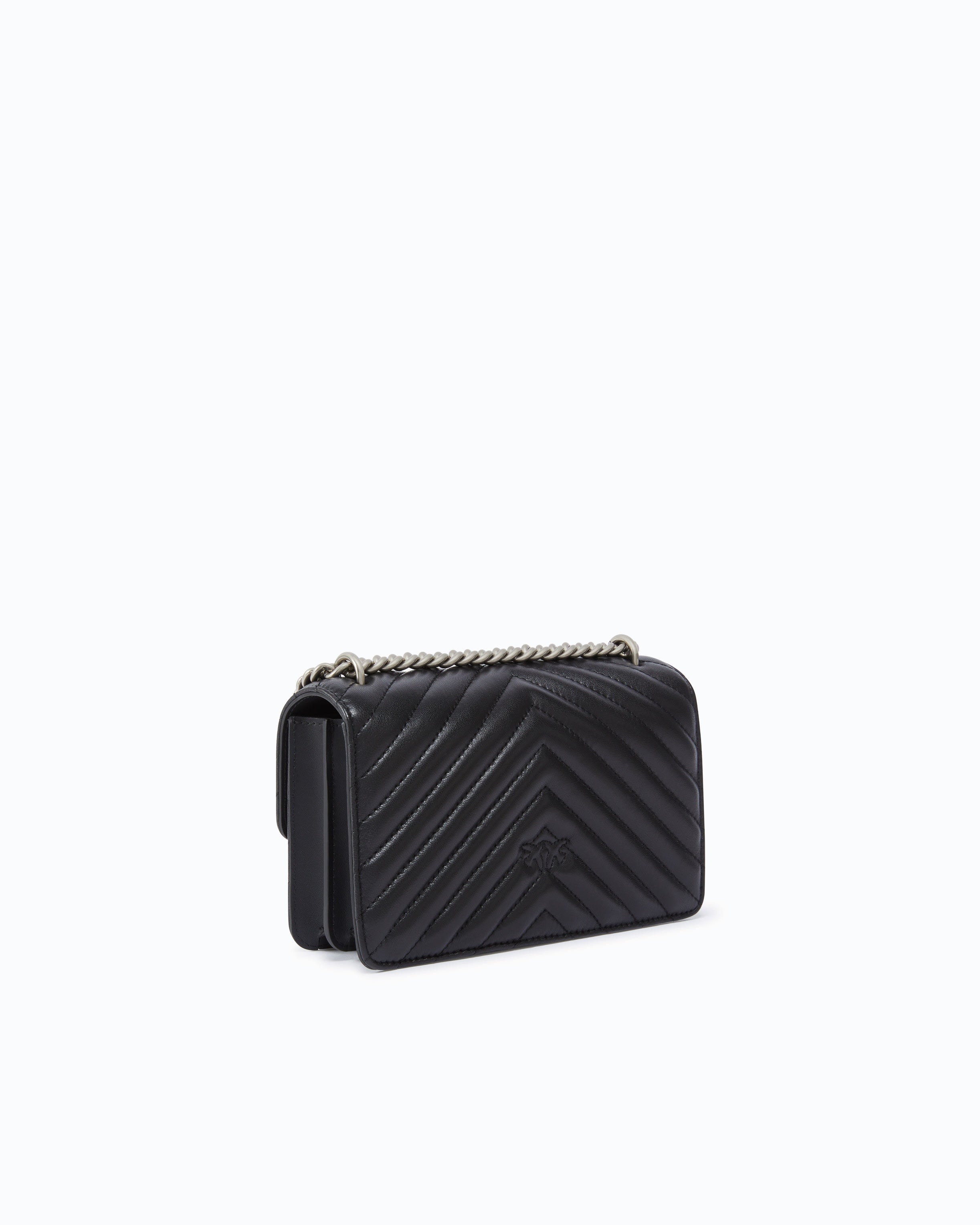 Borsa piccola a tracolla Love Bag One Chevron<BR/> 100074A0GK Z99O PINKO 