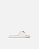 Ciabatte in nappa trapuntata con logo Love Birds