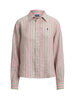 Camicia donna di lino a righe