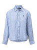 Camicia donna di lino a righe