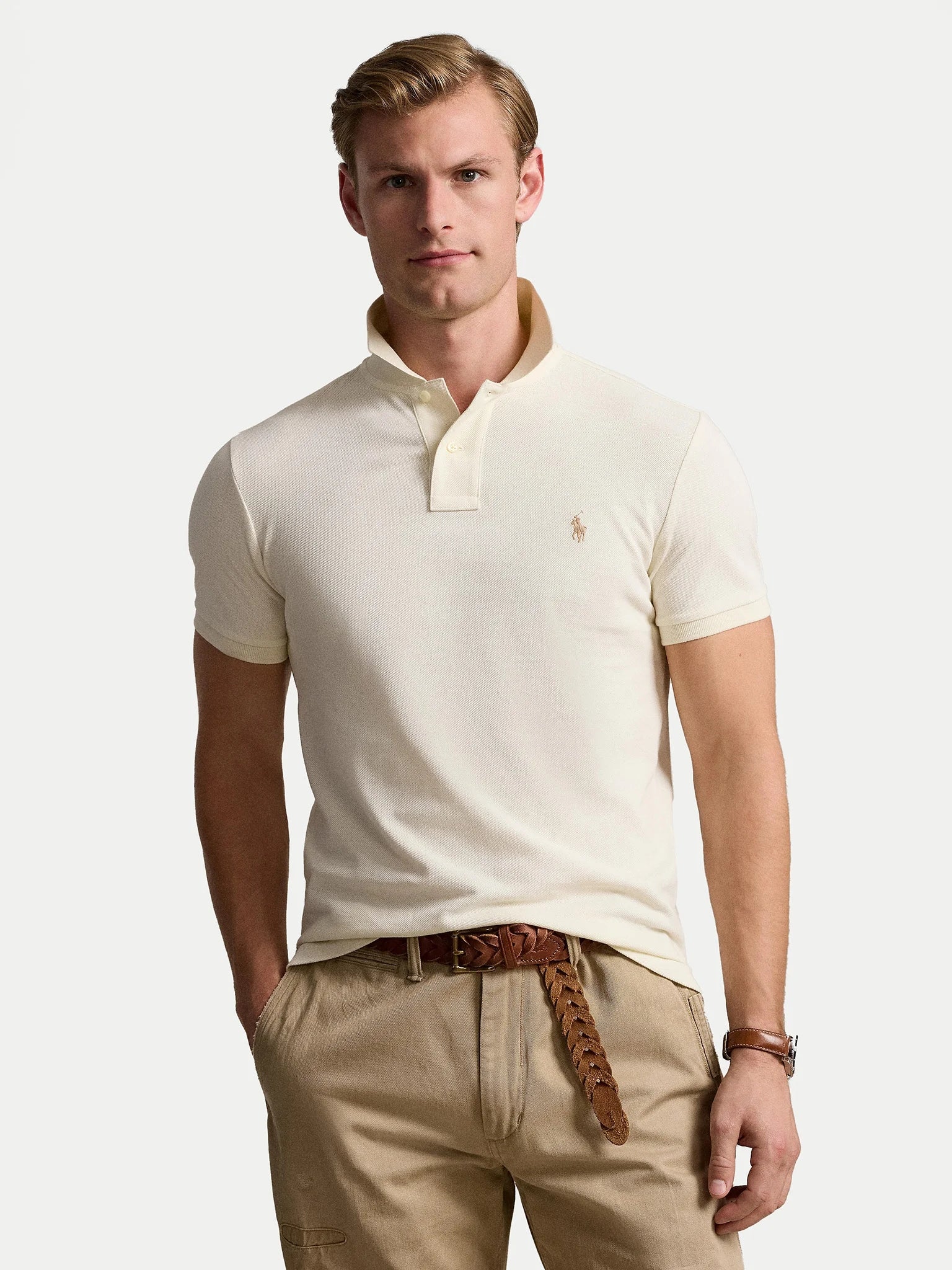 Polo in cotone di piquè 710536856 417 RALPH LAUREN 