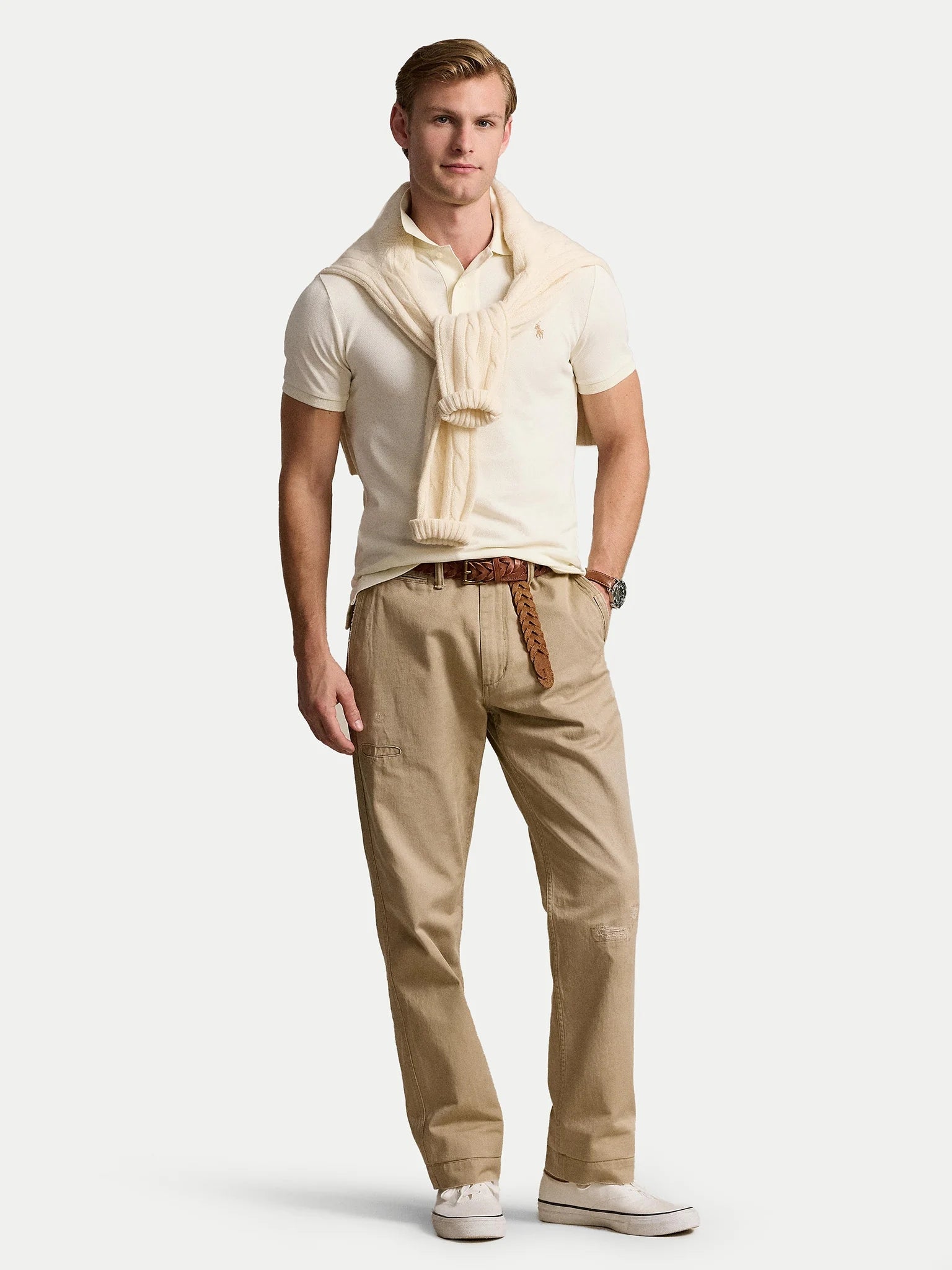 Polo in cotone di piquè 710536856 417 RALPH LAUREN 
