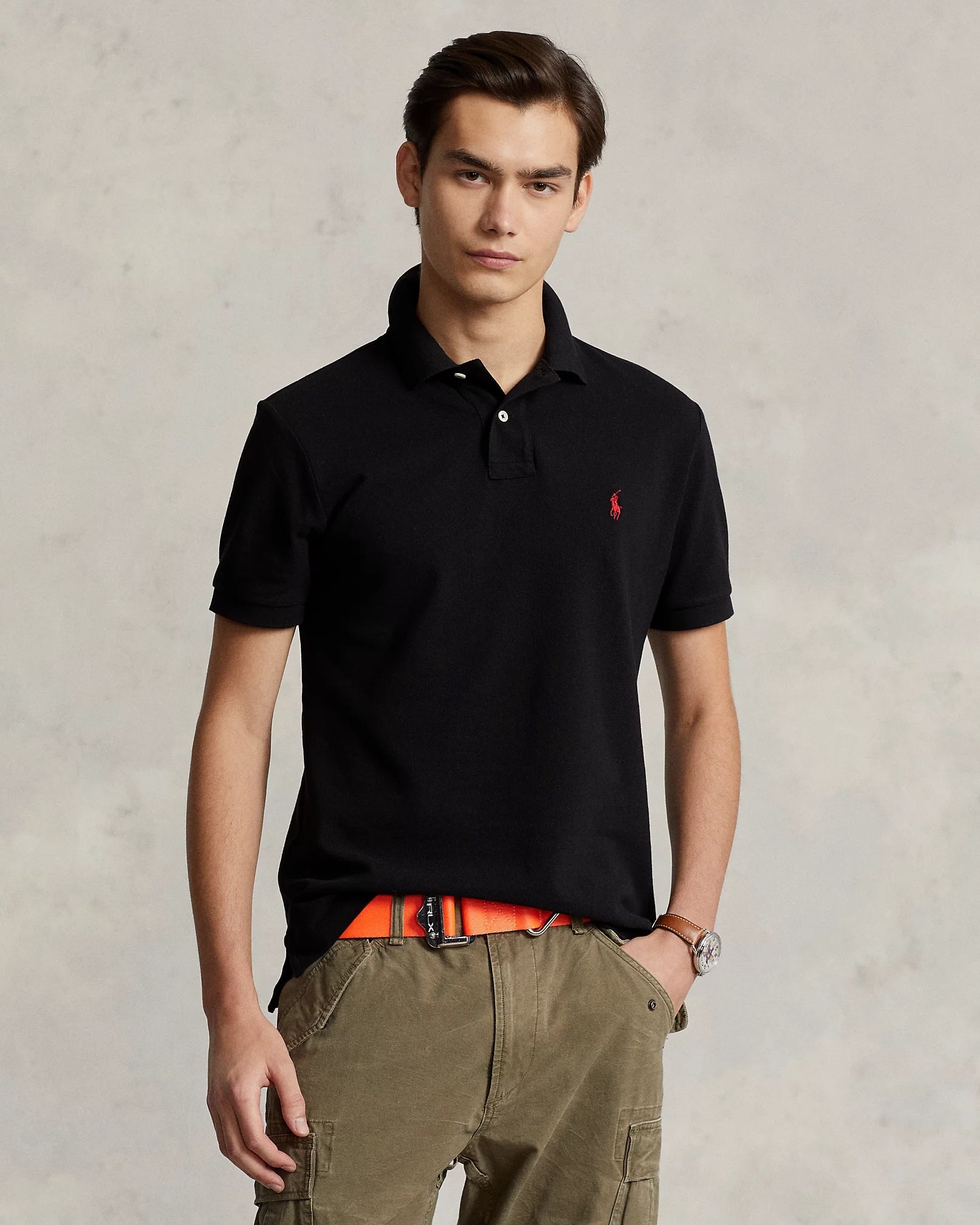 Polo uomo in cotone di piqué 710795080 006 RALPH LAUREN 