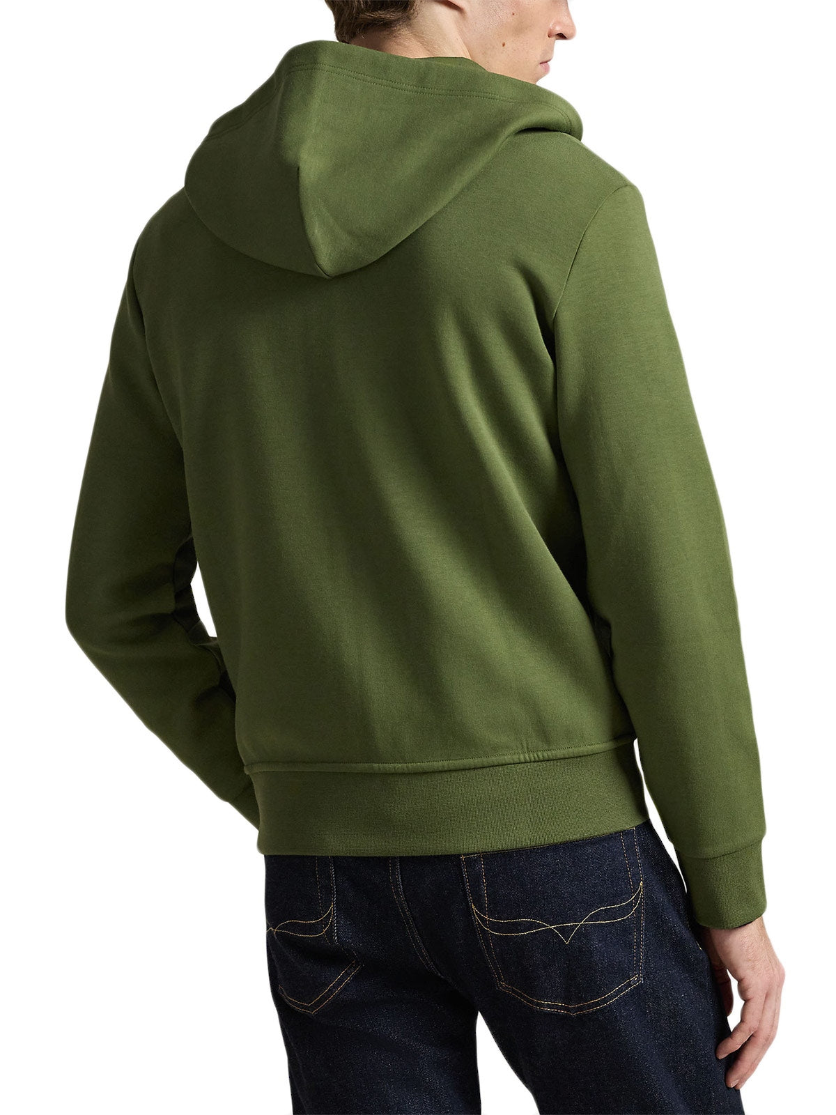 Felpa con cappuccio e cerniera in misto cotone 710881517 503 RALPH LAUREN 