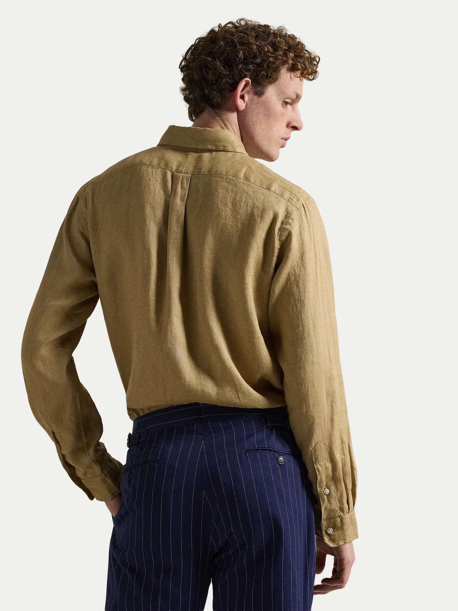 Camicia uomo in puro lino 710968915 502 RALPH LAUREN 