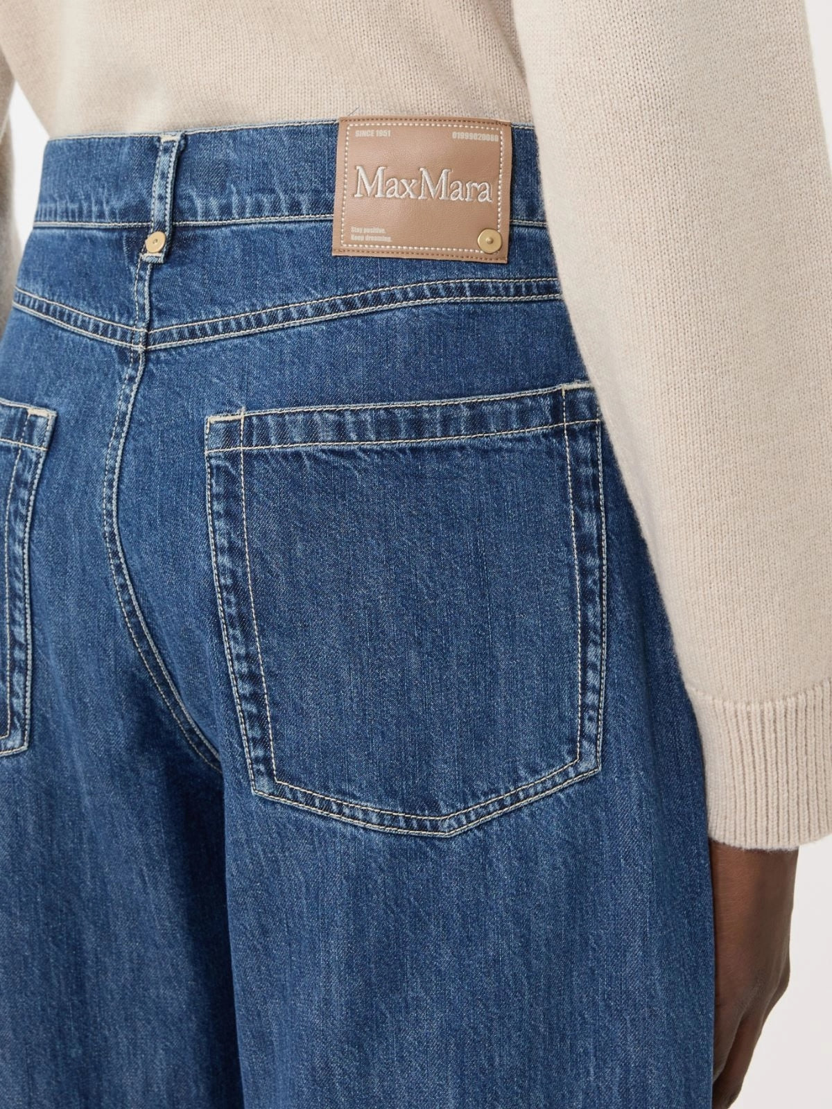 SMMASIA<BR/>Jeans candle leg in denim di cotone SMMASIA 002 S MAX MARA 
