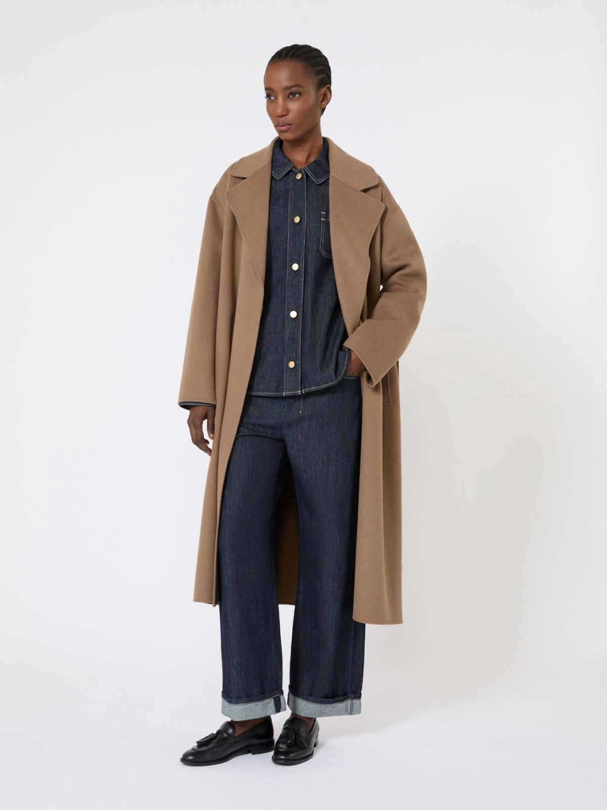 SMMENFASI<BR/>Camicia in denim di cotone SMMENFASI 001 S MAX MARA 