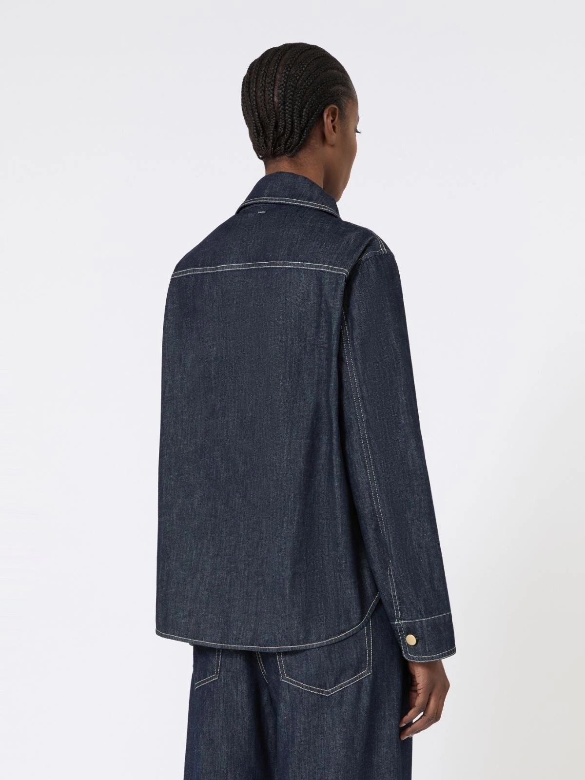 SMMENFASI<BR/>Camicia in denim di cotone SMMENFASI 001 S MAX MARA 