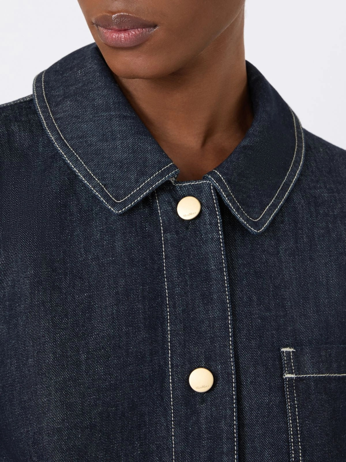 SMMENFASI<BR/>Camicia in denim di cotone SMMENFASI 001 S MAX MARA 