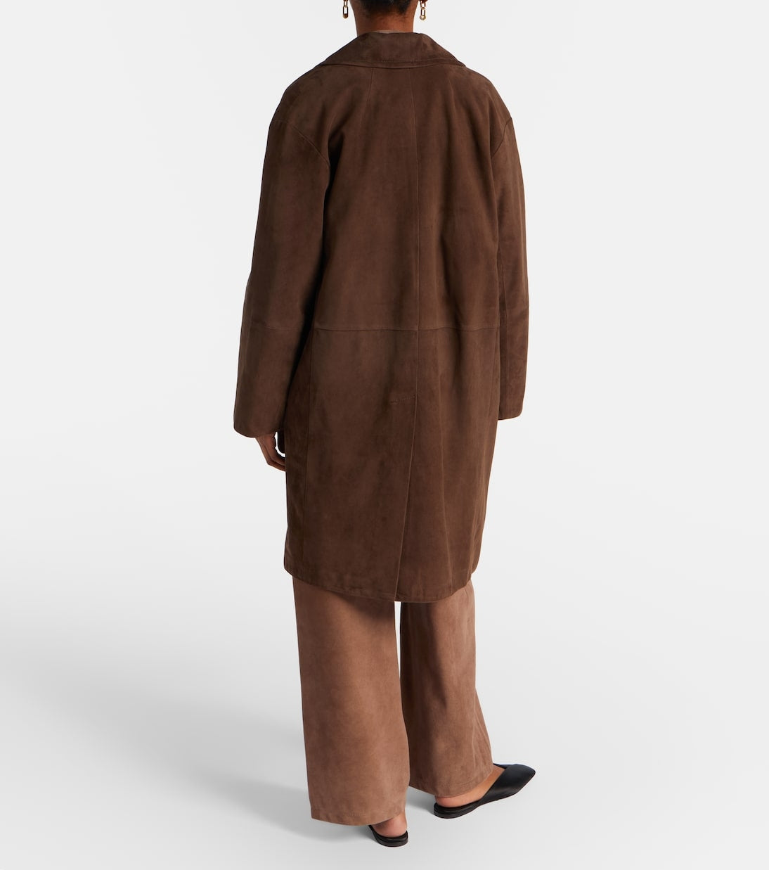 SMMFULMINE<BR/>Pantaloni Fulmine in suede a gamba larga SMMFULMINE 002 S MAX MARA 