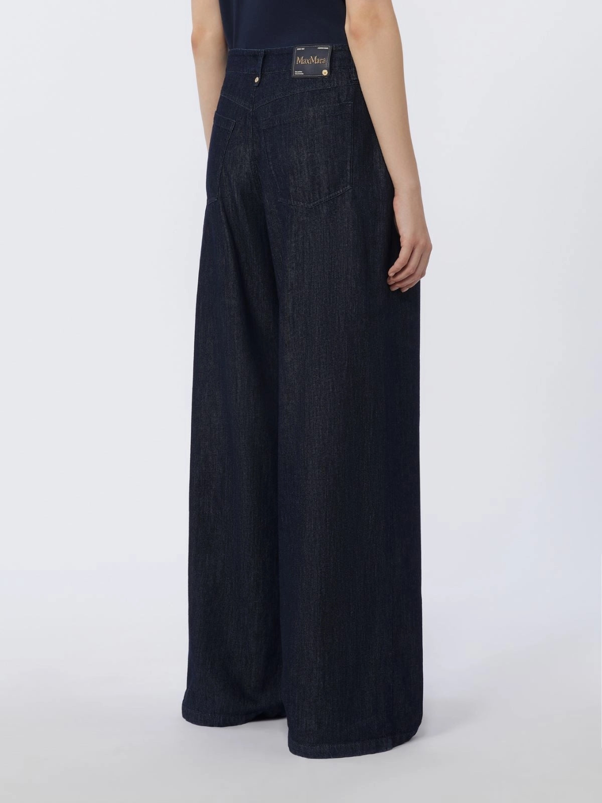 SMMLAVINIA<BR/>Jeans dritti in denim di cotone SMMLAVINIA 001 S MAX MARA 