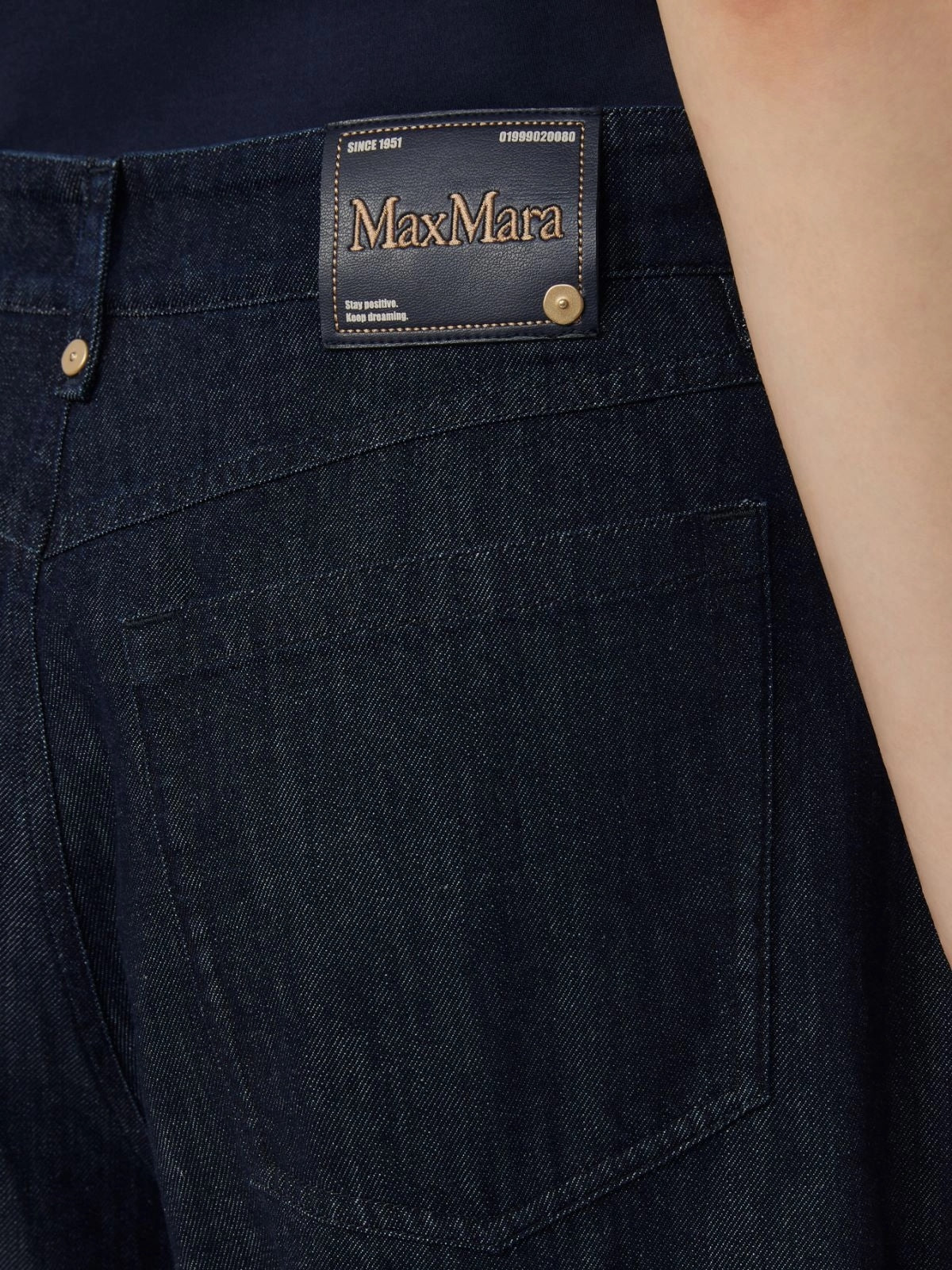 SMMLAVINIA<BR/>Jeans dritti in denim di cotone SMMLAVINIA 001 S MAX MARA 