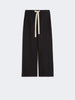 Pantalone coulisse in cotone - Nero