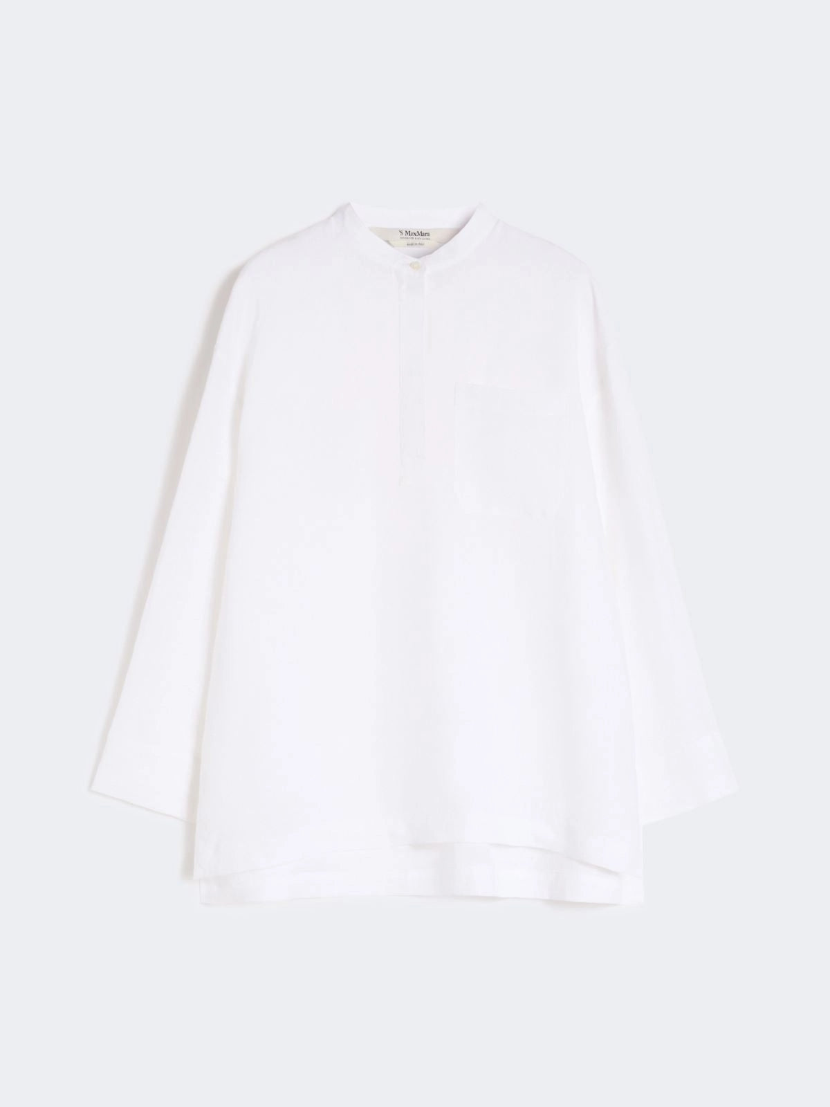 Camicia in puro lino - Bianco ottico<BR/> SMMCANTICO 006 S MAX MARA 2 