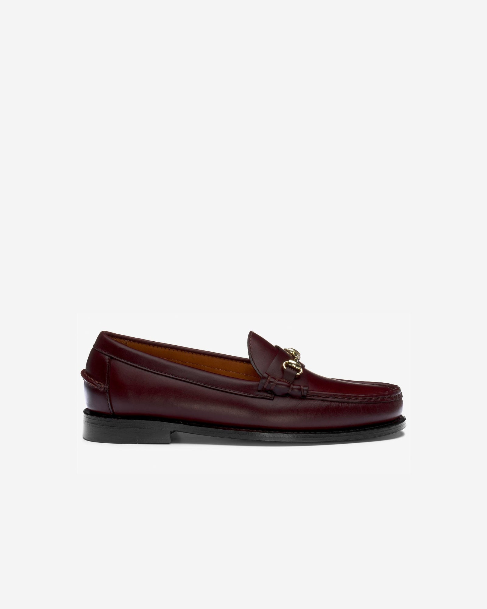 JOE MODENA WOMAN<BR/>Mocassino da donna in pelle marrone scuro con dettagli in metallo 741314W 901 SEBAGO 