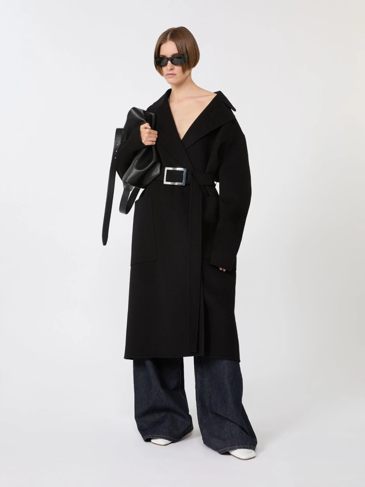 SPXCOSE<BR/>Cappotto a vestaglia in pura lana SPXCOSE 013 SPORTMAX 