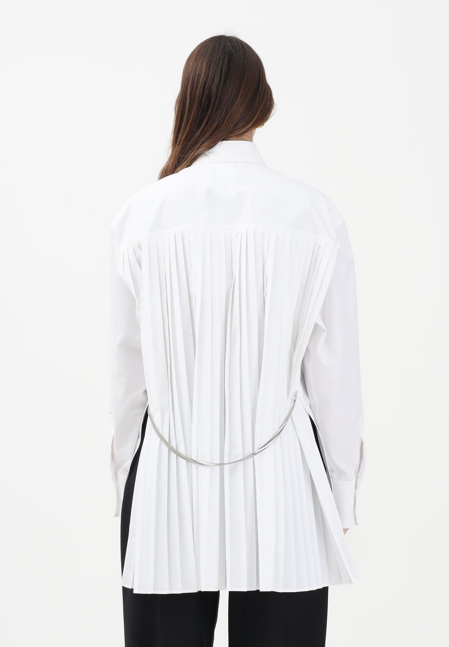 SPXNESPOLA<BR/>Over shirt con dettaglio plissé SPXNESPOLA 001 SPORTMAX 
