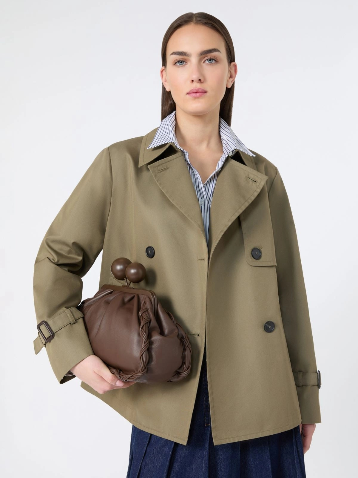 WKDBIGLIA<BR/>Trench crop in gabardina antigoccia WKDBIGLIA 004 WEEKEND 