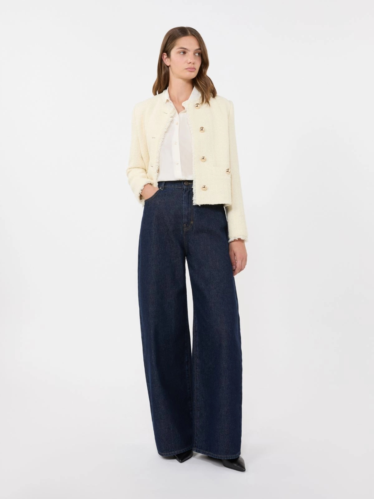 WKDCURVONE<BR/>Camicia in crêpe de Chine di seta WKDCURVONE 001 WEEKEND 
