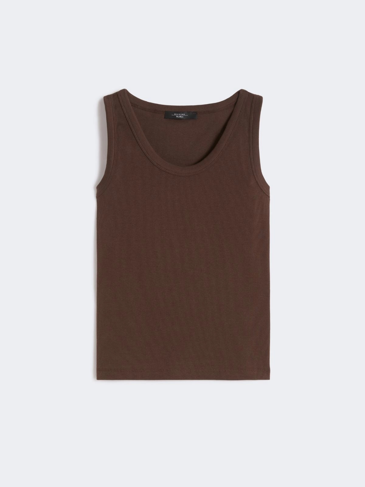 Top in cotone stretch - CIOCCOLATO<BR/> WKDMULTIC 003 WEEKEND 