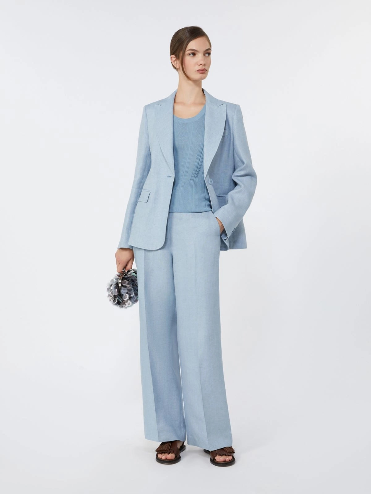 WKDNALUT<BR/>Blazer in canvas di lino WKDNALUT 025 WEEKEND 