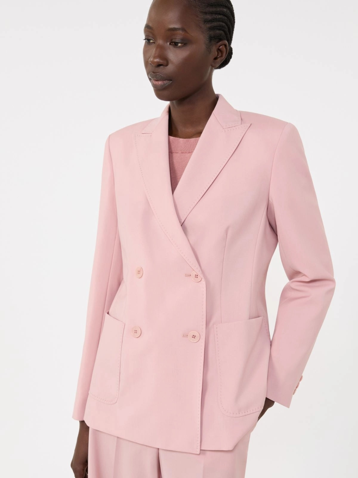 WKDZINNIA<BR/>Blazer doppiopetto in lana stretch WKDZINNIA 004 WEEKEND 