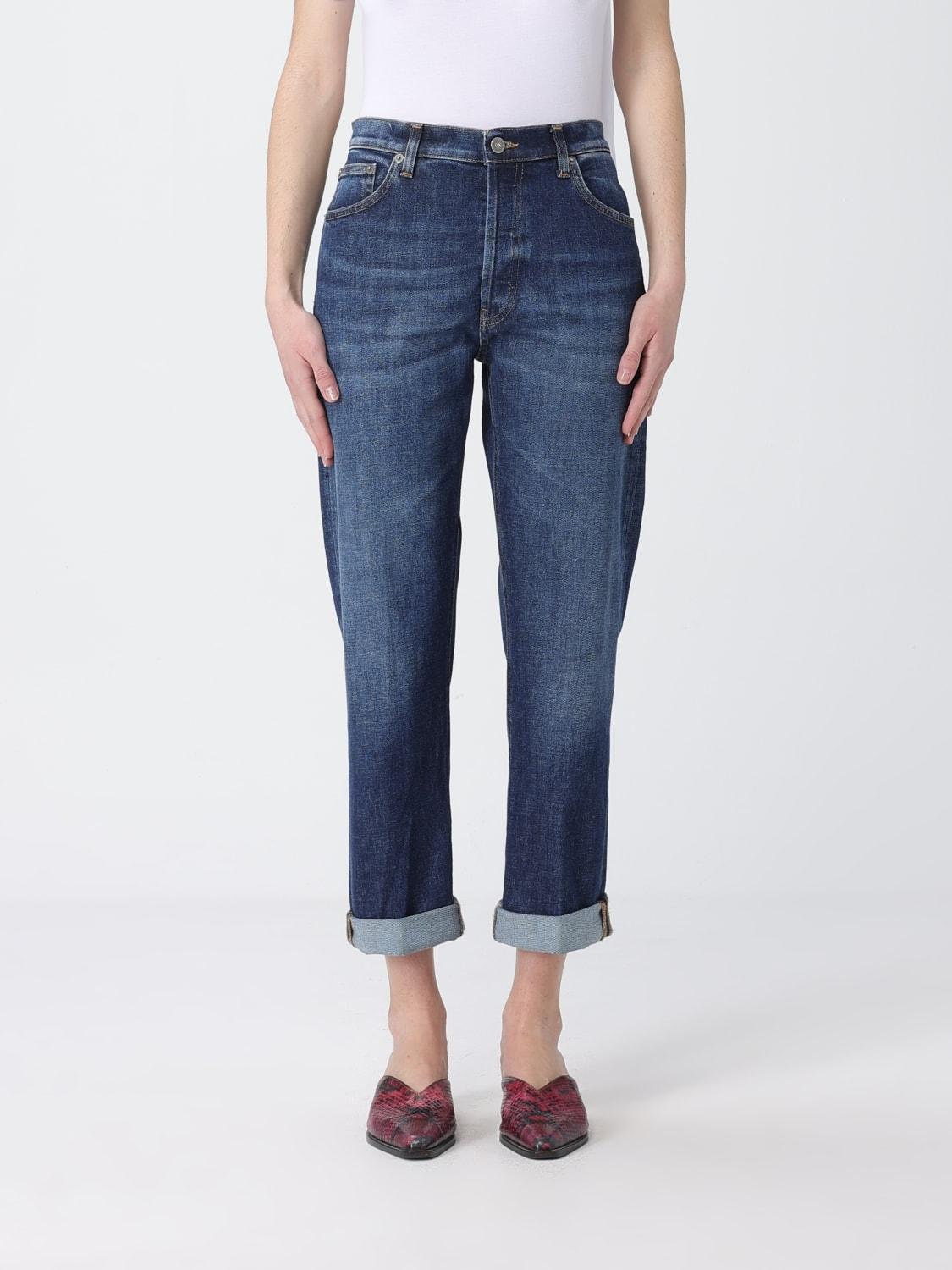 Jeans cropped fit Dondup in denim<BR/> DP776DSE340DMA2 800 DONDUP 