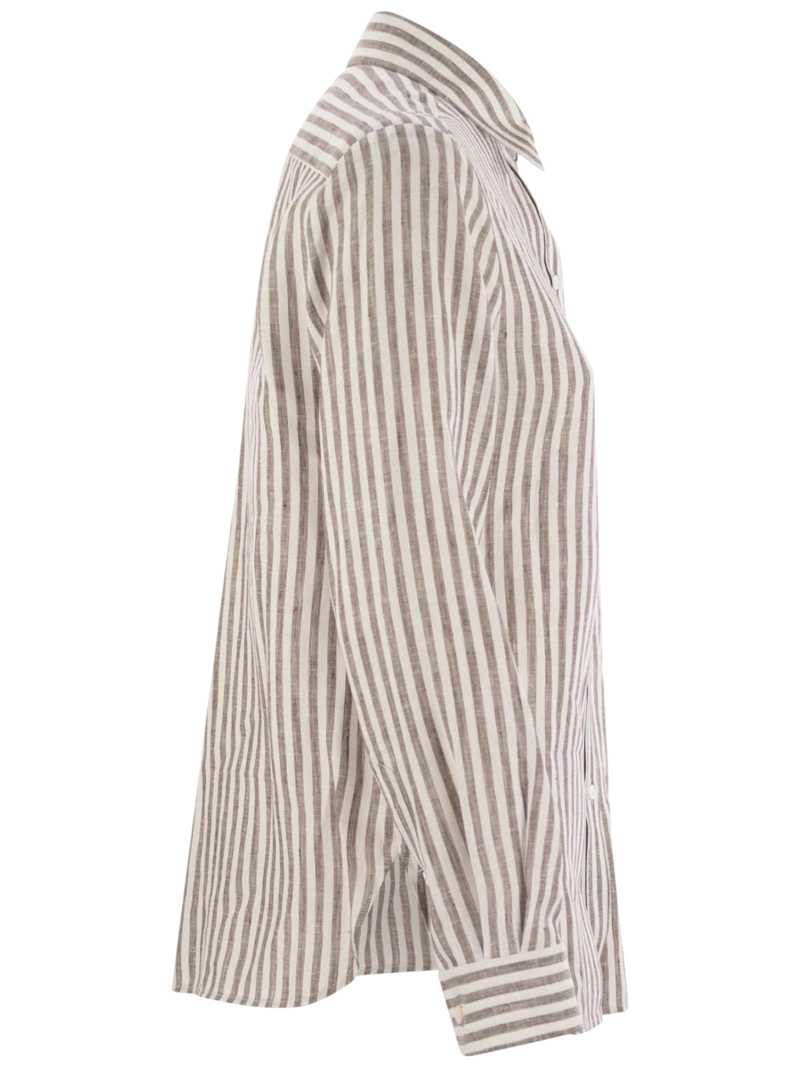 Camicia in lino a righe JOSEF 014 WEEKEND 