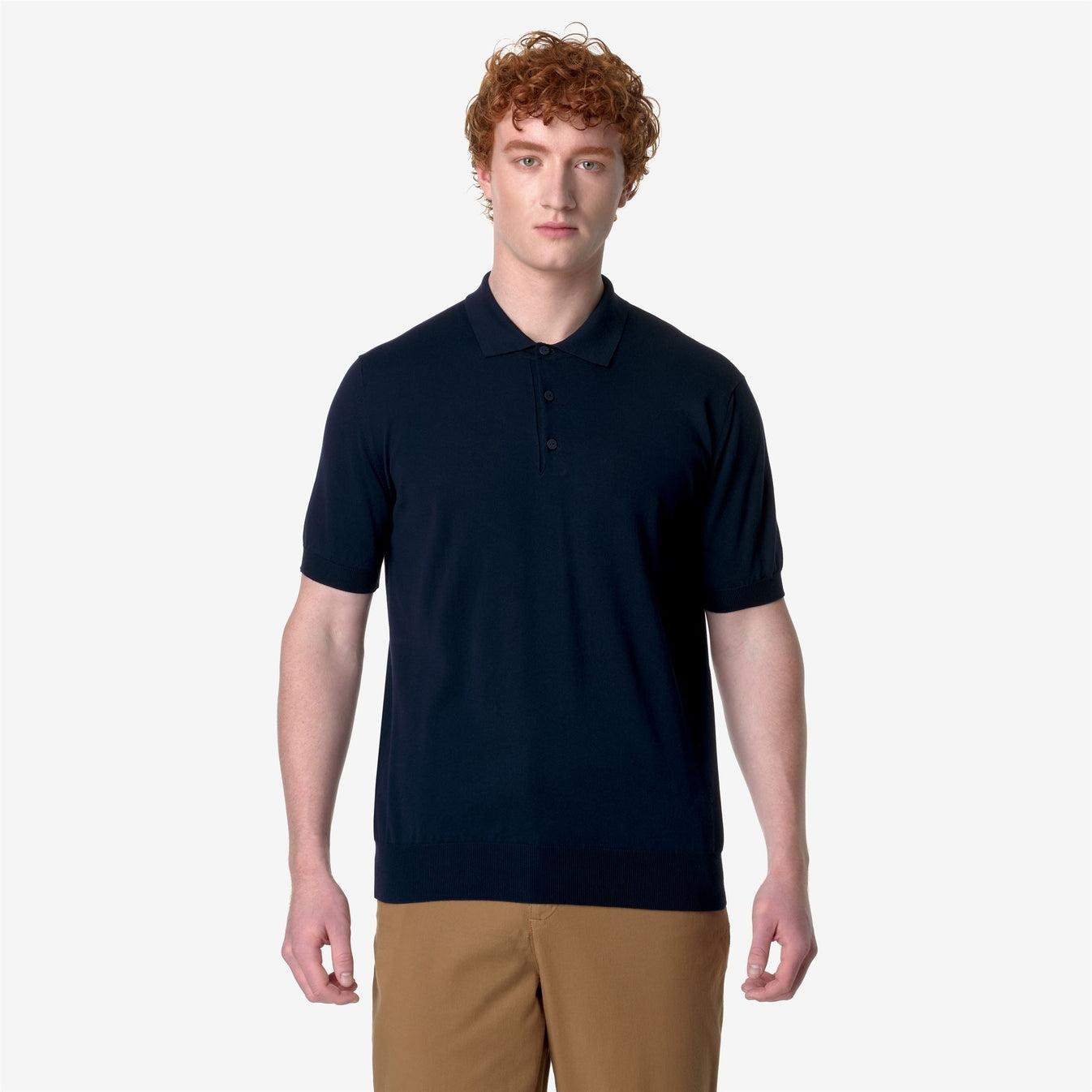 pleyne<BR/>Polo Classica in Cotone Blu Profondo K4126RW K89 K-WAY 