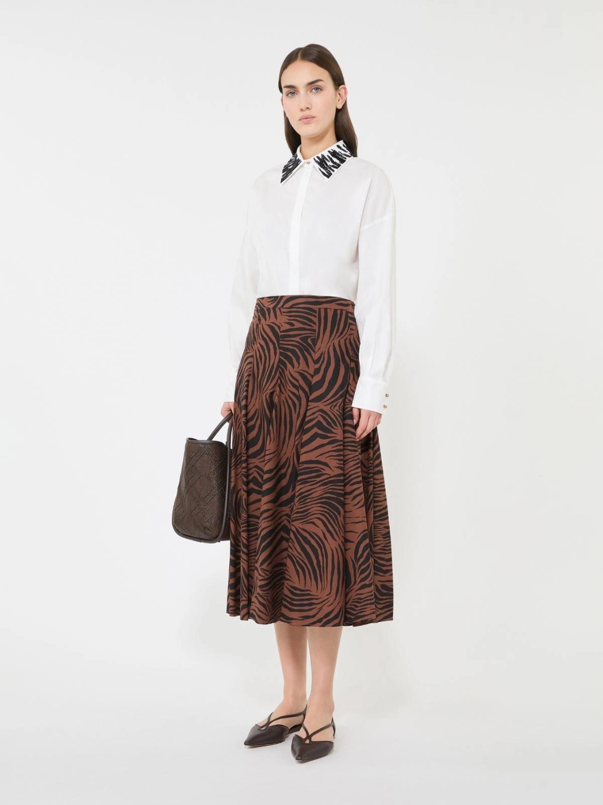 Camicia over in popeline - Bianco<BR/> MSTGENE 001 MAX MARA STUDIO 