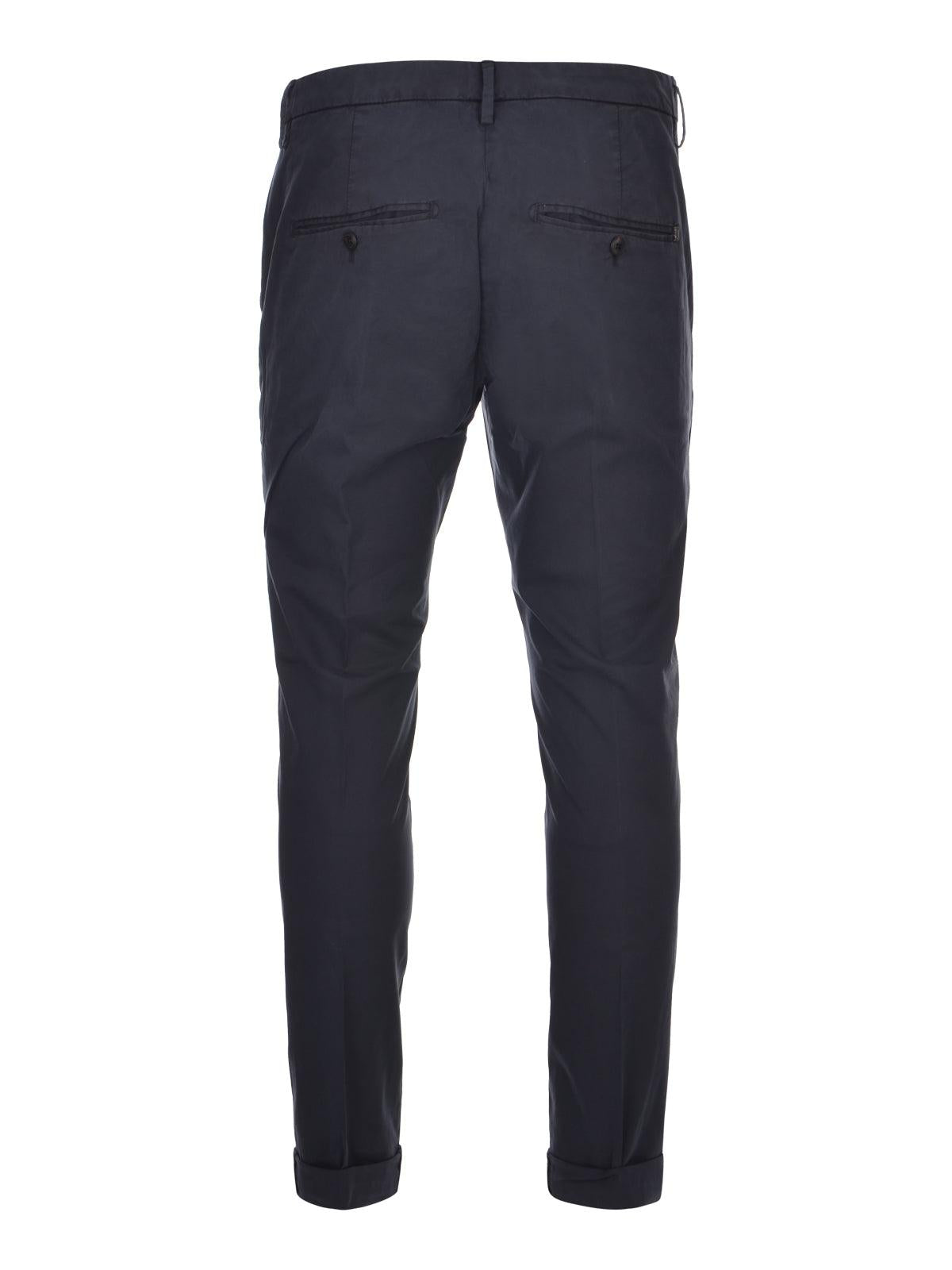 Pantaloni Gaubert slim in popeline leggero<BR/> UP235GSE046UIZ1 890 DONDUP 