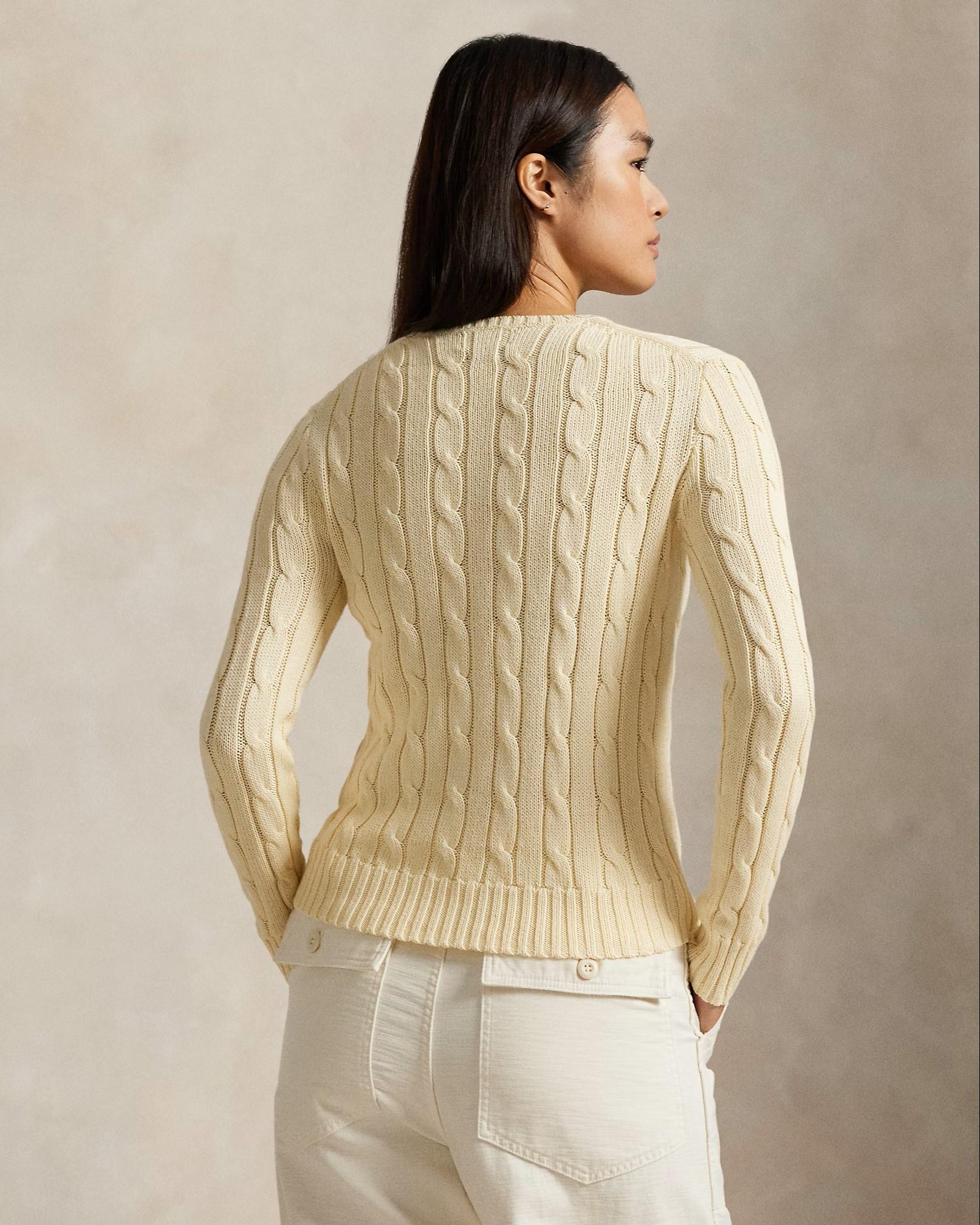 Maglia a girocollo in cotone a trecce 211971869 015 RALPH LAUREN 