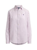 Camicia donna in lino a righe