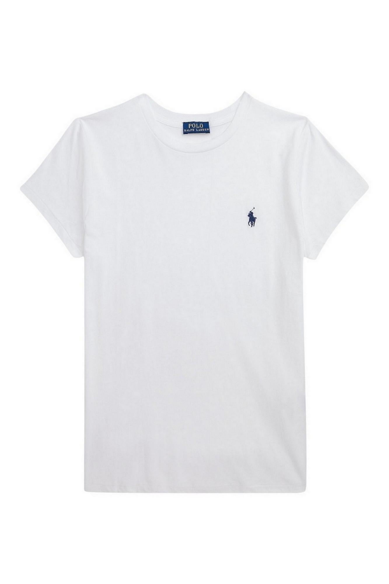T-shirt donna in cotone classic fit 211B14605 032 RALPH LAUREN 
