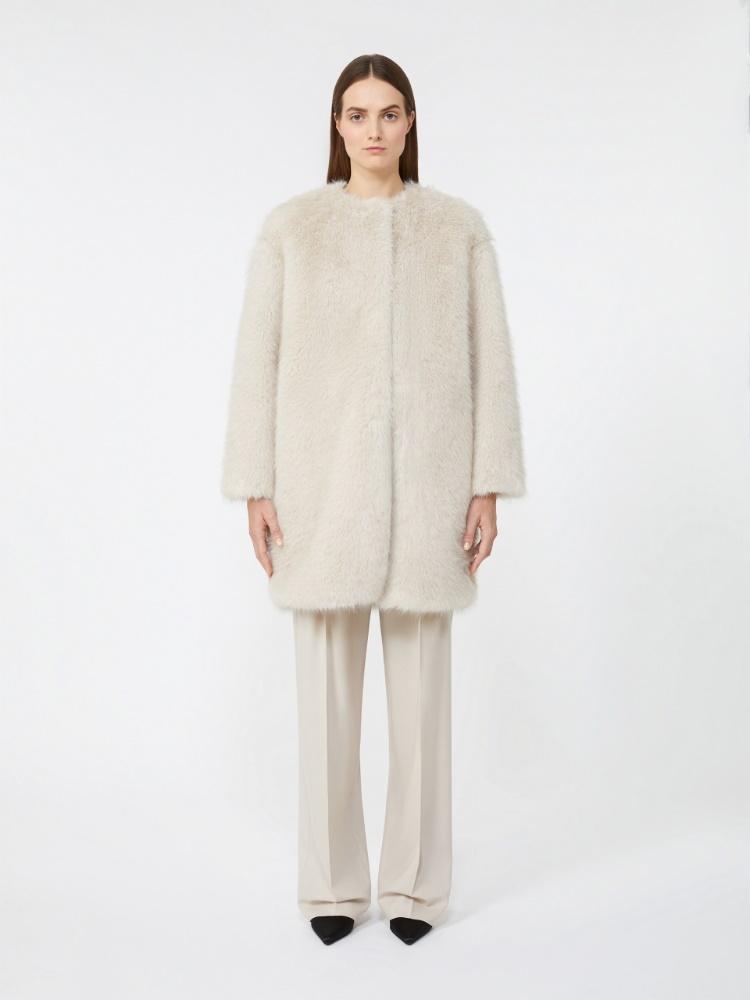 Cappotto in tessuto effetto faux fur EROS 002 MAX MARA STUDIO 