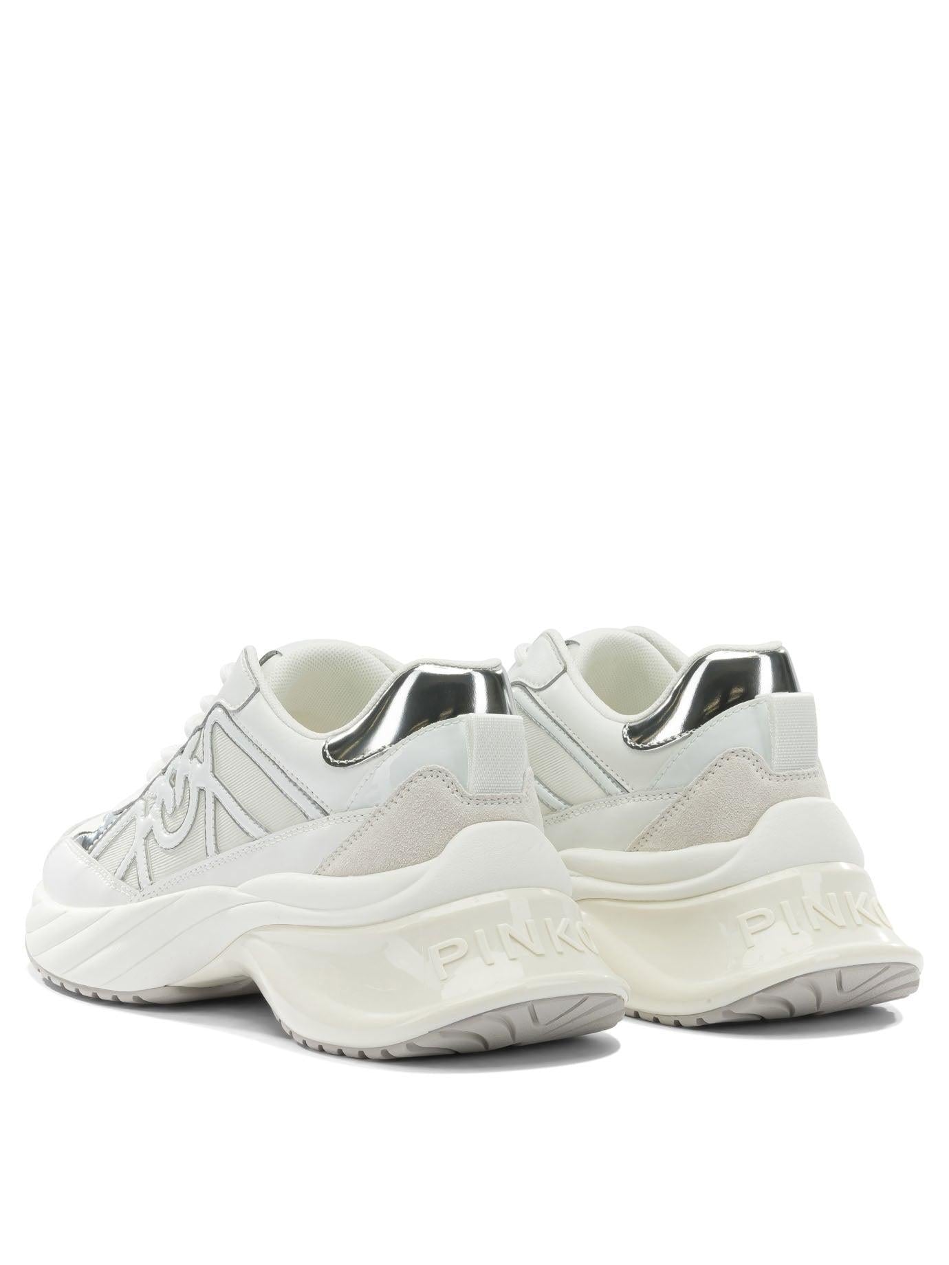 Sneakers con mix di inserti e logo Love Birds<BR/> SS0135P142 Z1B PINKO 