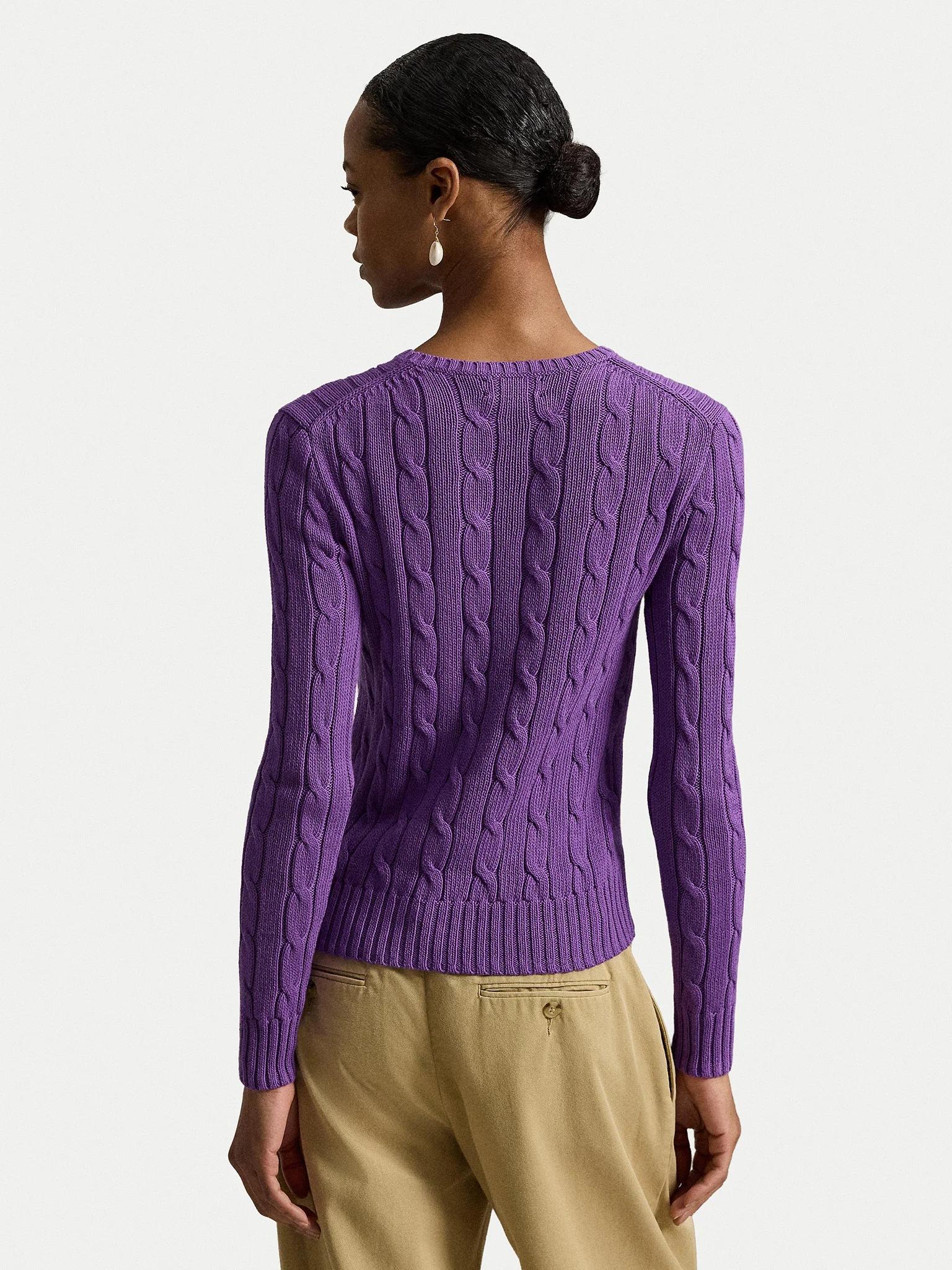Maglia a girocollo in cotone a trecce 211971869 503 RALPH LAUREN 