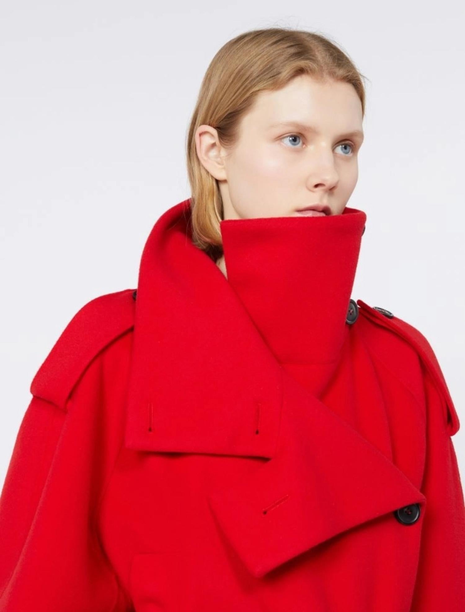 Cappotto doppio petto corto in lana BOUQUET1234 015 SPORTMAX 