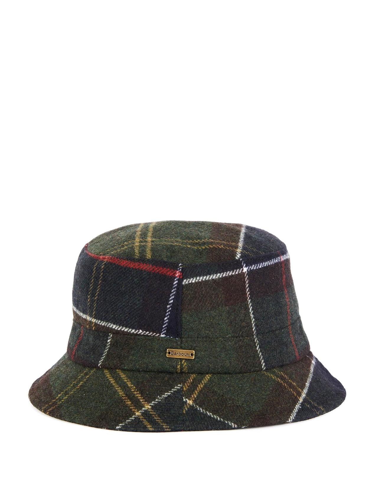 Cappello stile pescatore in misto lana tartan Heidi LHA0478 TN11 BARBOUR 