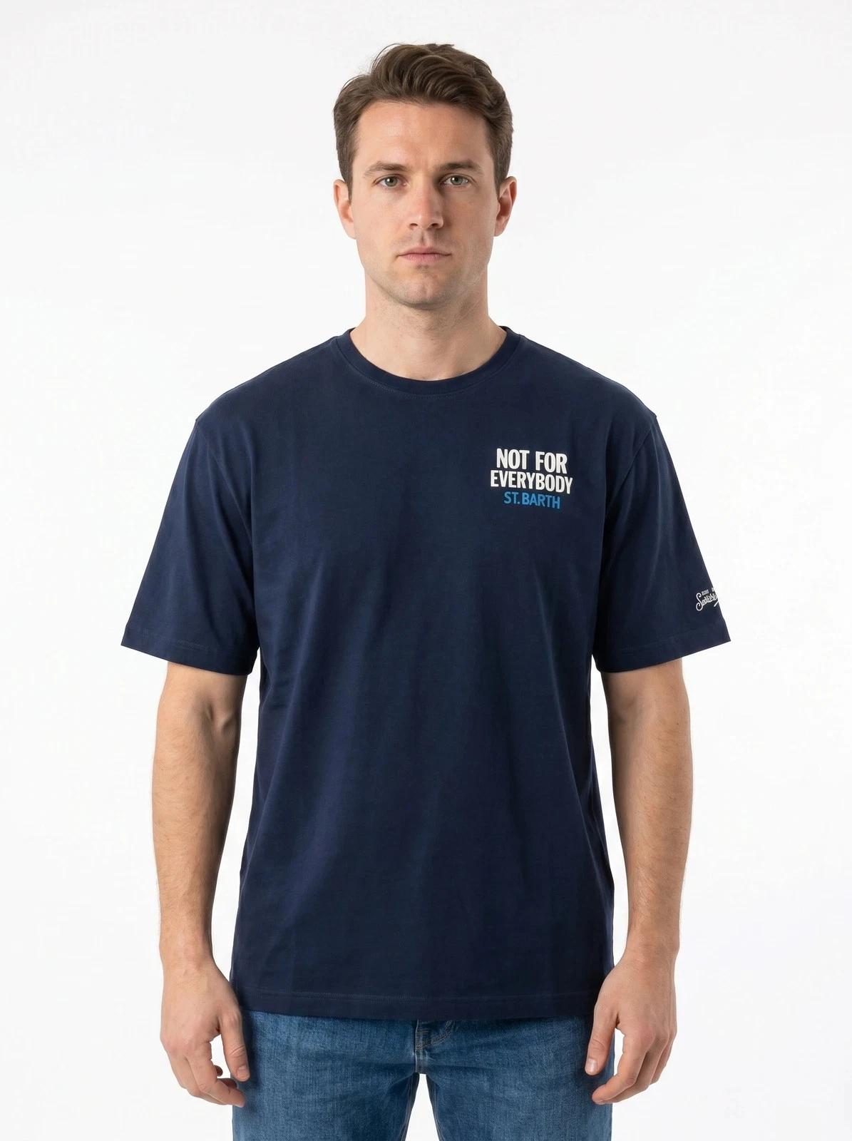 T-shirt in cotone con stampa DLR0001 04234L MC2 SAINT BARTH 