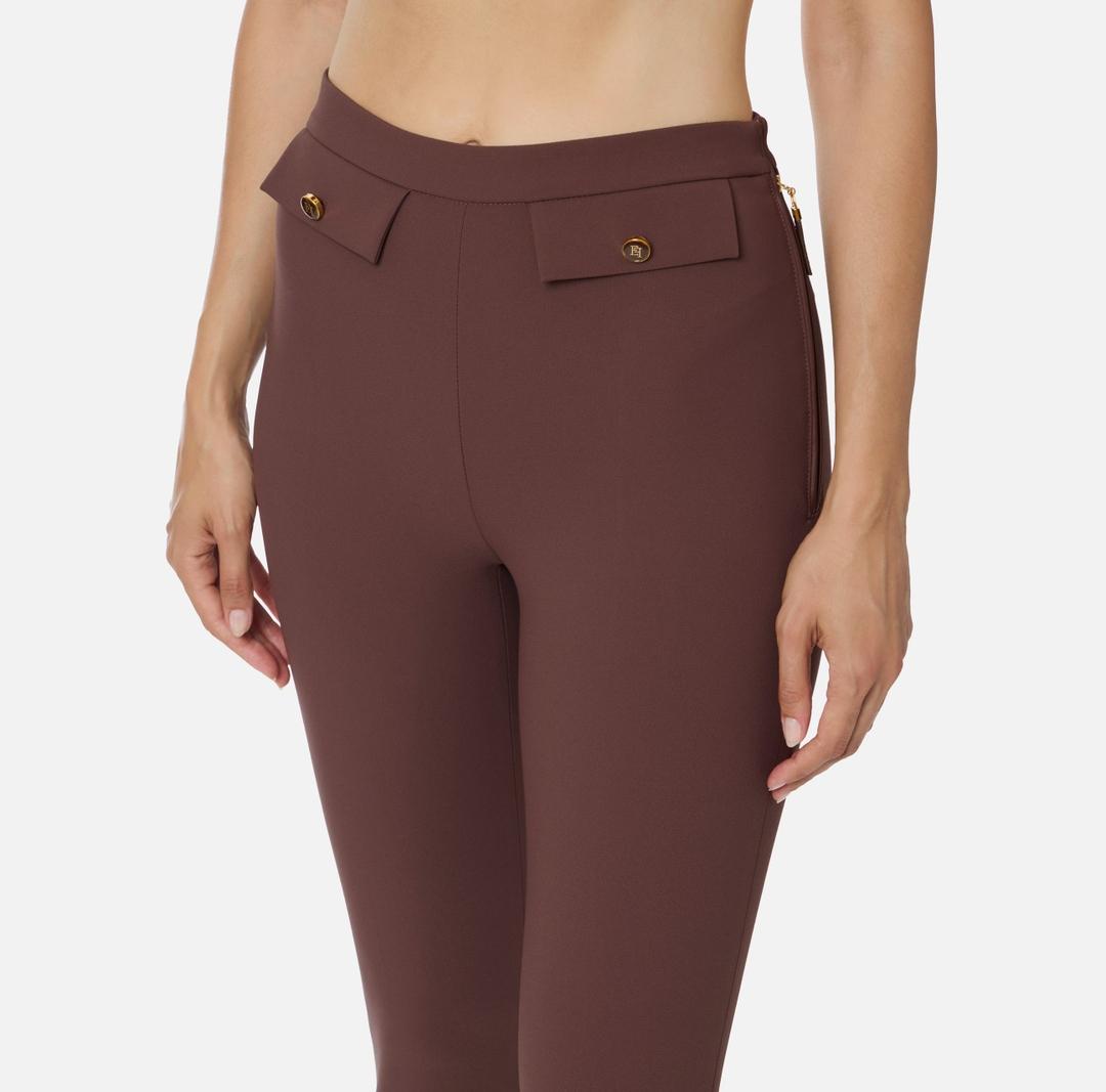 Pantaloni in doppio crêpe PA12056E2 EA3 ELISABETTA FRANCHI 