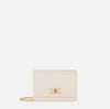 Borsa donna a tracolla piccola con placca logo