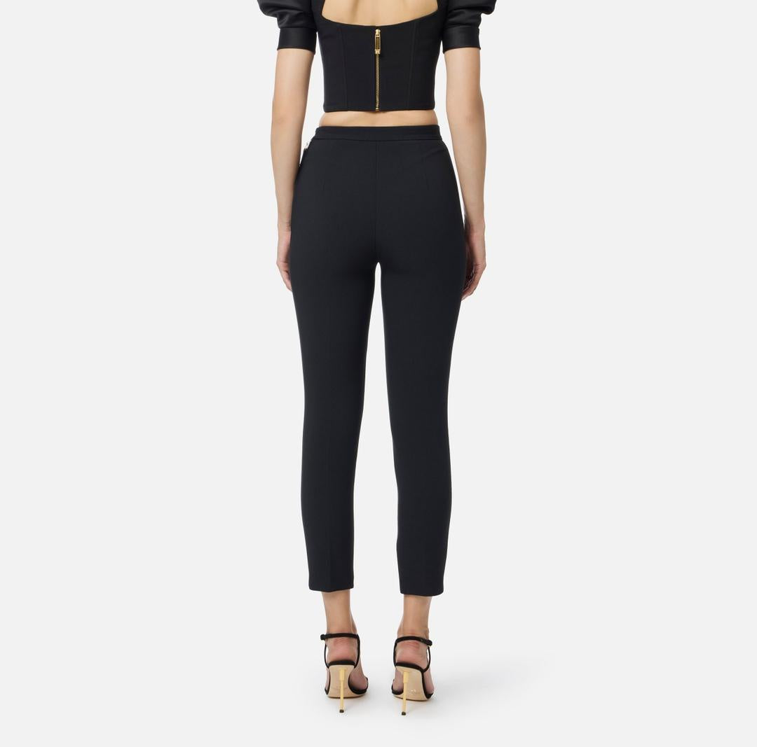 Pantaloni in doppio crêpe PA12056E2 110 ELISABETTA FRANCHI 